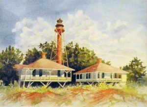 624 - Sanibel Lighthouse Matted